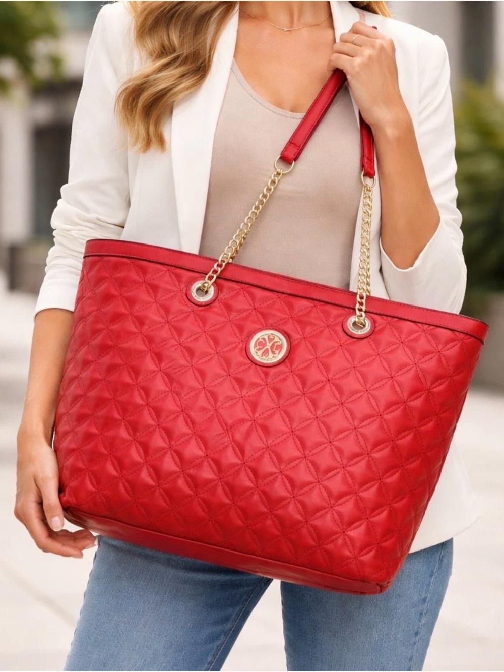 CXL Christian Lacroix Large Vogue Quilted Tote